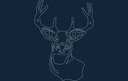 Stag Head Vector Art - DXF File for Laser Cutting