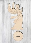 Standing Praying Angel Ornament Laser Cut Vector File