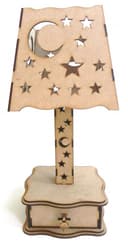 Star and Moon Table Lamp Vector for Laser Cutting