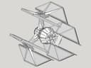 Star Wars TIE Defender 3D Puzzle Laser Cut Vector File