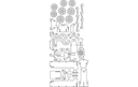 Steam Locomotive 3D Puzzle Laser Cut Vector DXF File
