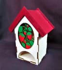 Strawberry Tea Bag House Dispenser Laser Cut Vector File