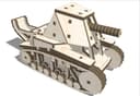 SU-18 Tank 3D Puzzle Laser Cut Model DXF File