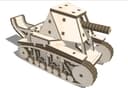 SU-18 Tank 3D Wooden Puzzle Laser Cut File