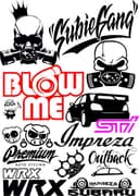 Subaru Car Decal Vector Pack for Vinyl Cutting (SVG, DXF, CDR)