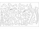 T-Rex Skeleton 3D Puzzle Vector Plan for Laser Cutting DXF