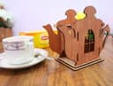 Teapot Shaped Tea Bag Holder Laser Cut File (DXF, SVG)