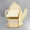 Teapot Shaped Tea Bag Organizer Laser Cut Vector File
