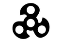 Three-Blade Fidget Spinner Vector Design for Laser Cutting DXF