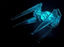 TIE Interceptor 3D Puzzle Laser Cut Vector Plan