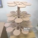 Tiered Cupcake Stand Laser Cut Vector Design DXF File