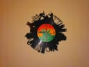 Tokyo Skyline Vinyl Record Wall Clock Vector File