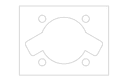 Tomos APN Flange Plate Vector File for CNC DXF
