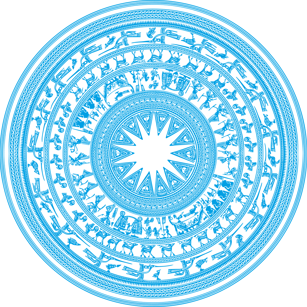 Traditional Vietnamese Dong Son Drum Mandala Vector File