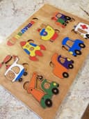 Transportation Wooden Puzzle for Kids Laser Cut Vector File