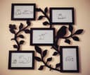 Tree Branch Photo Collage Frame Vector for Laser Cutting