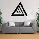 Triangle Allah Arabic Calligraphy Wall Art Vector File