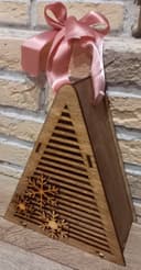 Triangle Christmas Gift Box Laser Cut Vector File
