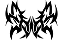 Tribal Butterfly Vector Design for Laser Cutting DXF