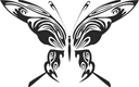 Tribal Butterfly Vector Design for Laser Cutting DXF File
