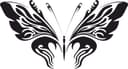 Tribal Butterfly Vector Design for Laser Cutting (DXF, SVG)
