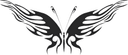 Tribal Butterfly Vector Design for Laser Cutting DXF