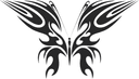 Tribal Butterfly Vector Design for Laser Cutting (SVG, DXF)