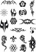 Tribal Tattoo Design Pack - Free Vector Art for CNC