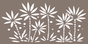 Tropical Palm Trees Decorative Screen Vector Design (DXF, SVG)