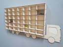 Truck Toy Car Display Shelf Laser Cut Vector File