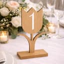 Tulip Flower Wedding Table Number Laser Cut Vector File