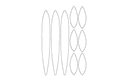 Tulip Petal Vector Template for Laser Cutting (DXF)
