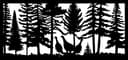 Turkey Wildlife Forest Scene Laser Cut Vector DXF File
