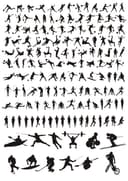 Ultimate Sports Action Silhouettes Vector Collection