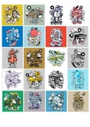 Urban Street Style Character Sticker Pack Vector Set