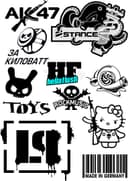 Urban Style Car Decal Vector Pack for Laser Cutting