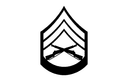 US Army Staff Sergeant Rank Insignia Vector DXF File
