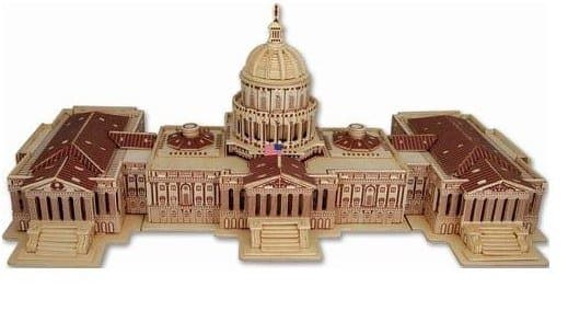 US Capitol Building 3D Puzzle Laser Cut Vector File