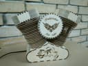V-Twin Engine Desk Lamp Laser Cut Vector File