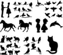 Versatile Silhouette Collection Vector for Laser Cutting