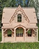Victorian Dollhouse Laser Cut File - 3D Wooden Toy Plan