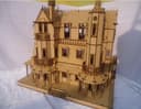 Victorian Dollhouse Mansion Laser Cut 3D Puzzle Vector Plan