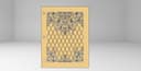 Victorian Floral Pattern Binder Cover DXF File