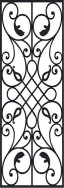 Victorian Wrought Iron Scroll Pattern DXF File