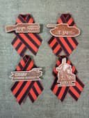 Victory Day Memorial Brooches Laser Cut DXF Template