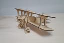 Vintage Biplane 3D Puzzle Laser Cut Vector File