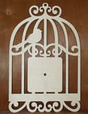 Vintage Birdcage Wall Clock Vector Design for Laser Cutting