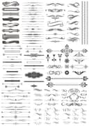 Vintage Calligraphic Dividers and Ornaments Vector Set