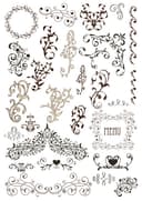 Vintage Floral Ornaments and Swirls Vector Collection