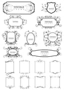 Vintage Ornamental Frame Borders Collection - Free Vector File